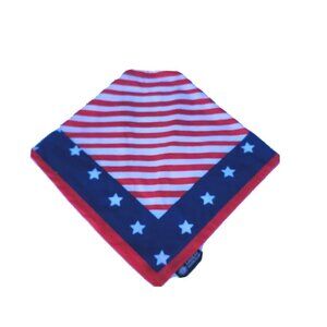 AKC Patriotic American Stars Pet Dog Cat Bandana Neck Scarf Sz Small-Medium